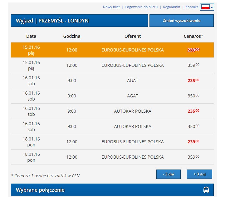 autobusy polska włochy